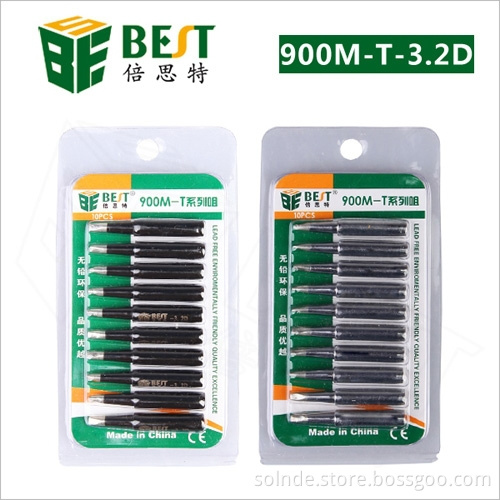 High quality silver Hakko solder iron tips welding tips BST-900M-T-3.2D